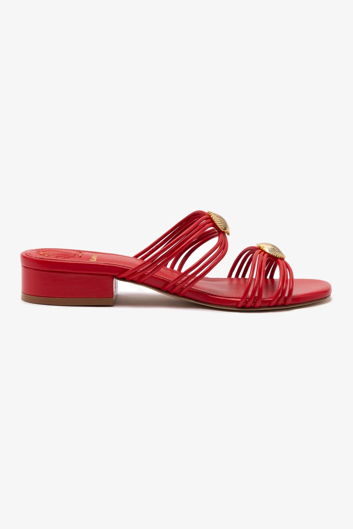 Shelly Flat Mule Women's Slip-On Shoes - Genuine Scarlet Leather Comfortable Loafers for Casual Wear, Office & Walking