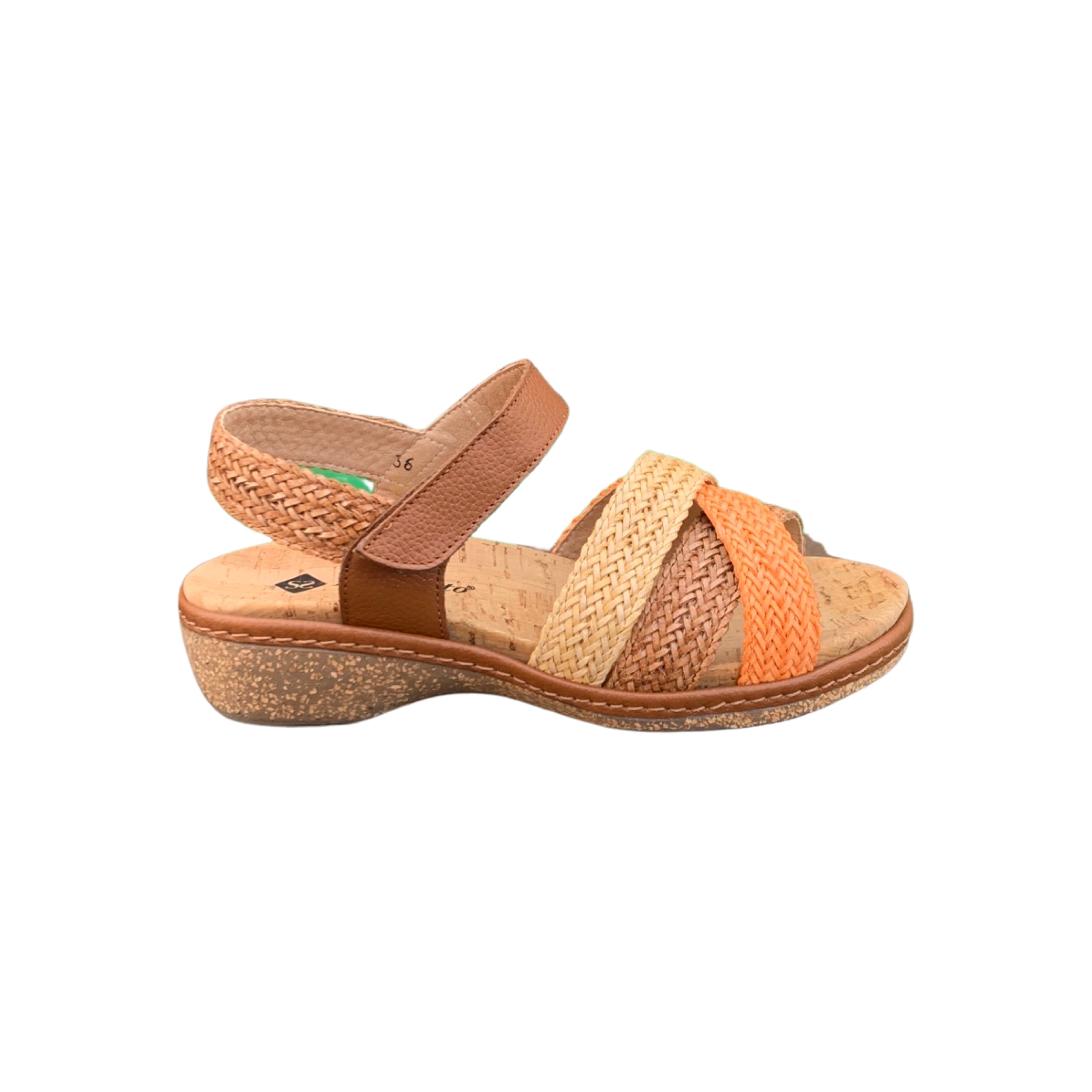 220809 Braided Mango Sandals for Women - Comfortable Summer Beach Slides with Adjustable Straps | Perfect for Vacation, Poolside, and Casual Outings