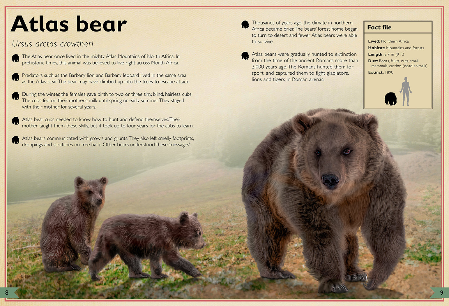 The Magnificent Book of Extinct Animals - Illustrated Encyclopedia of Prehistoric Creatures for Kids & Adults | Perfect for Homeschooling, Science Education & Animal Lovers