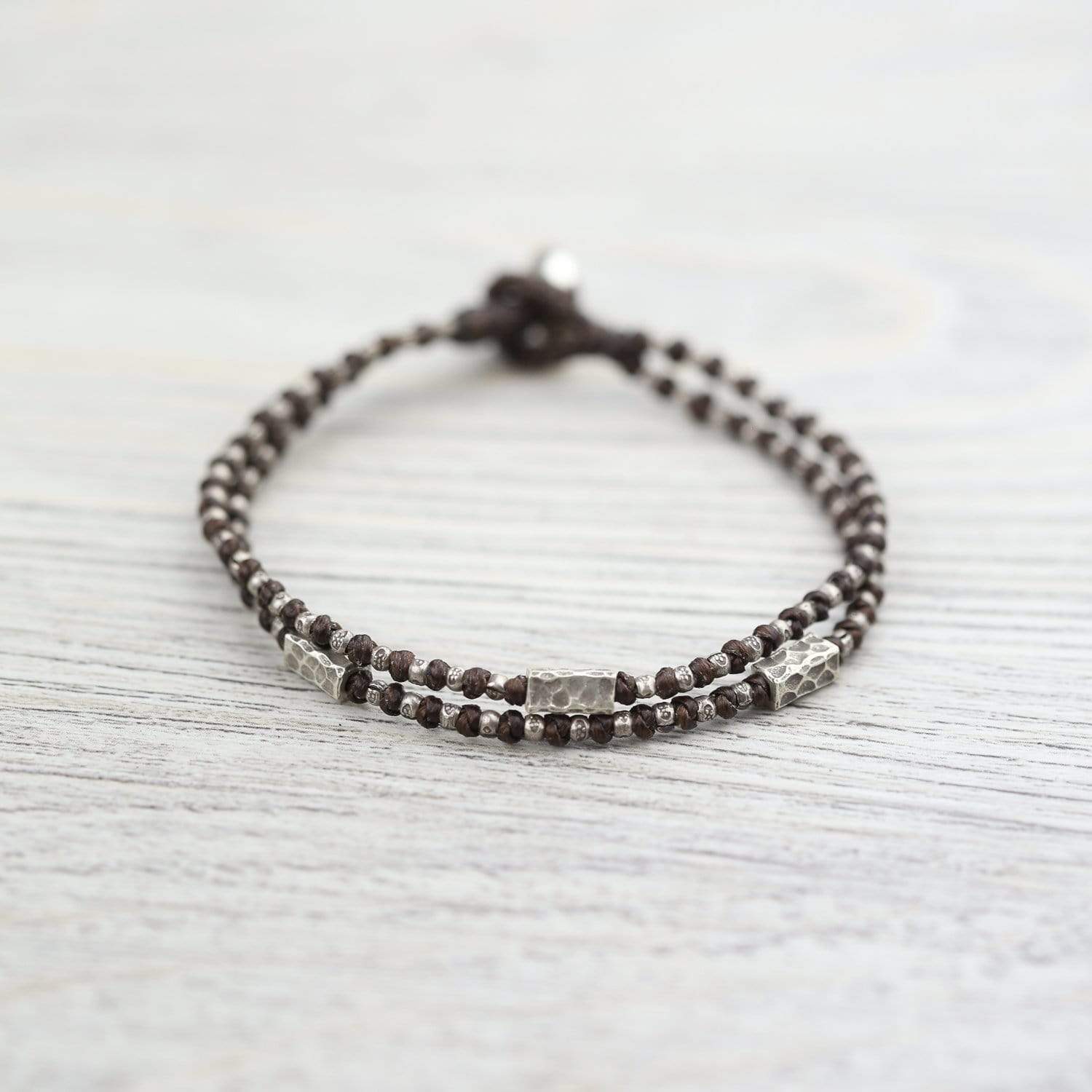 Authentic Hill Tribe Silver Bracelet for Men - Handmade Tribal Jewelry for Everyday Wear & Gifting - Perfect for Casual, Boho & Festival Outfits