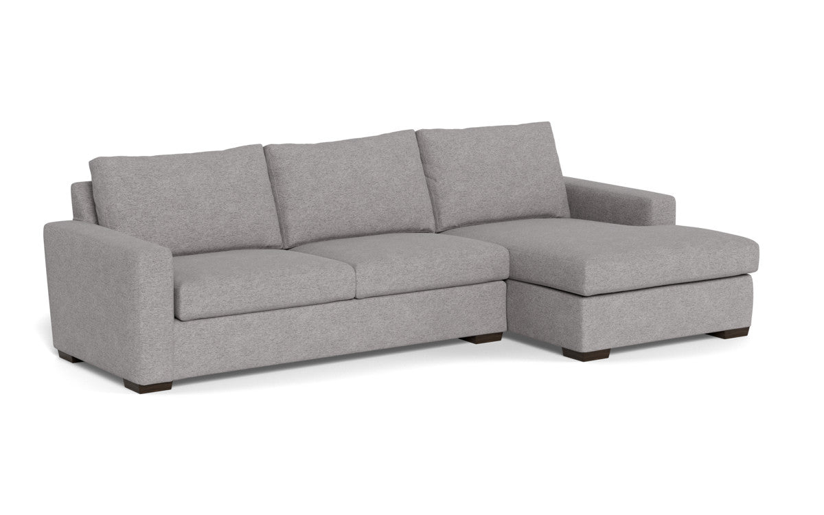 Modern Mesa 123 Right Chaise Sectional Sofa - Comfortable L-Shaped Couch for Living Room, Family Room & Lounge Areas