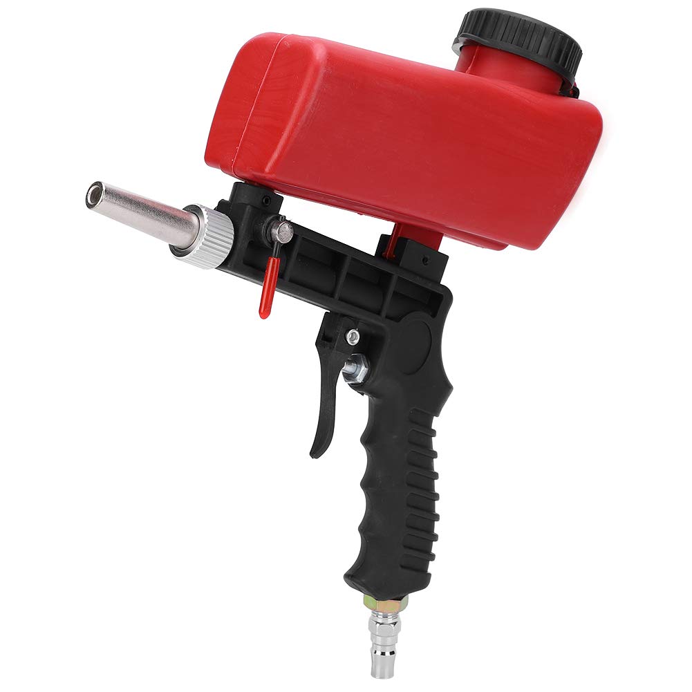 2Pcs Pneumatic Sandblasting Kit - Adjustable Portable Hand Held Sand Blaster for Metal Polishing, Rust Removal & Surface Cleaning | Ideal for DIY Projects, Automotive Repair & Industrial Use