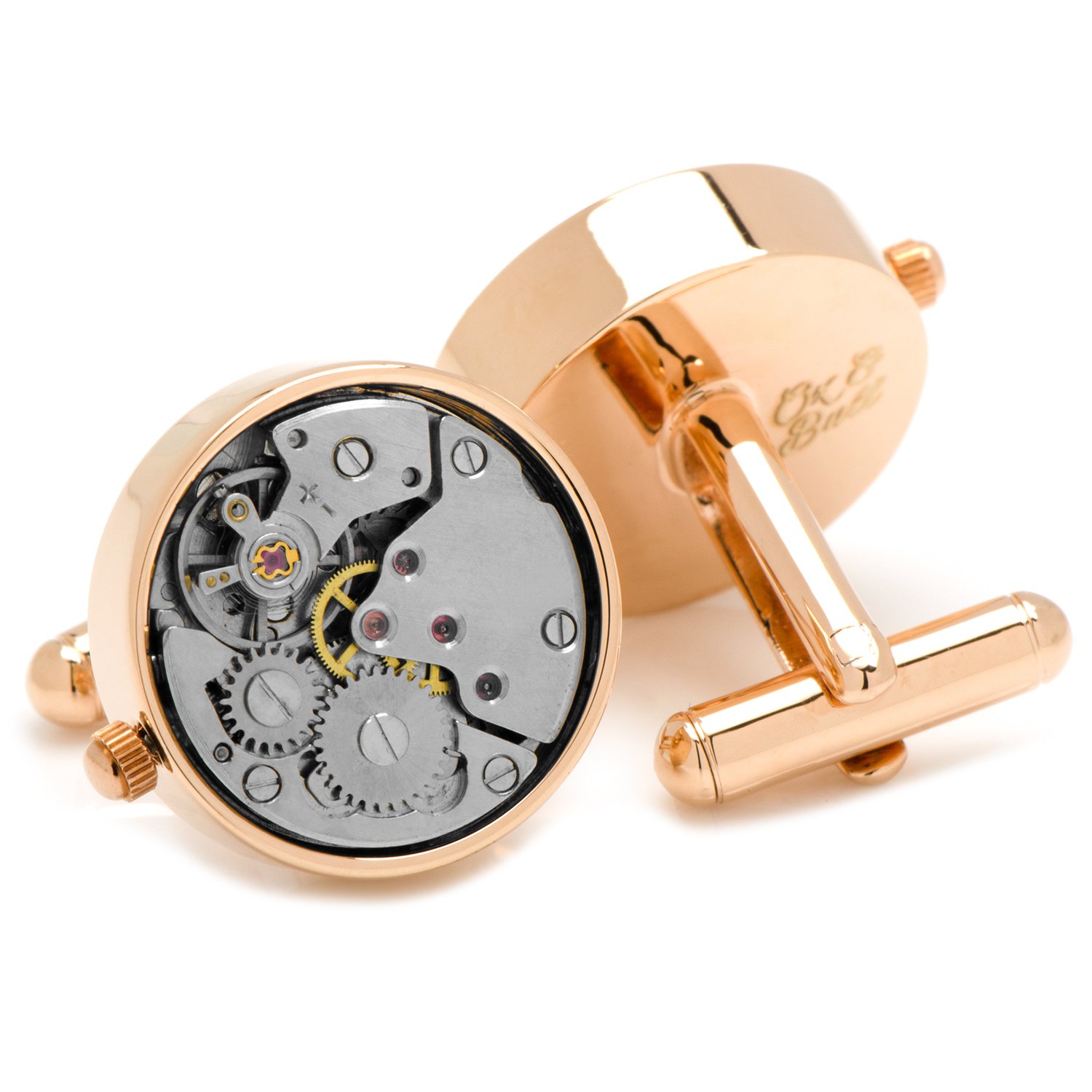 Premium Watch Movement Cufflinks for Men - Unique Steampunk Style Gift for Business Professionals & Watch Enthusiasts - Perfect for Weddings, Formal Events & Collector Displays