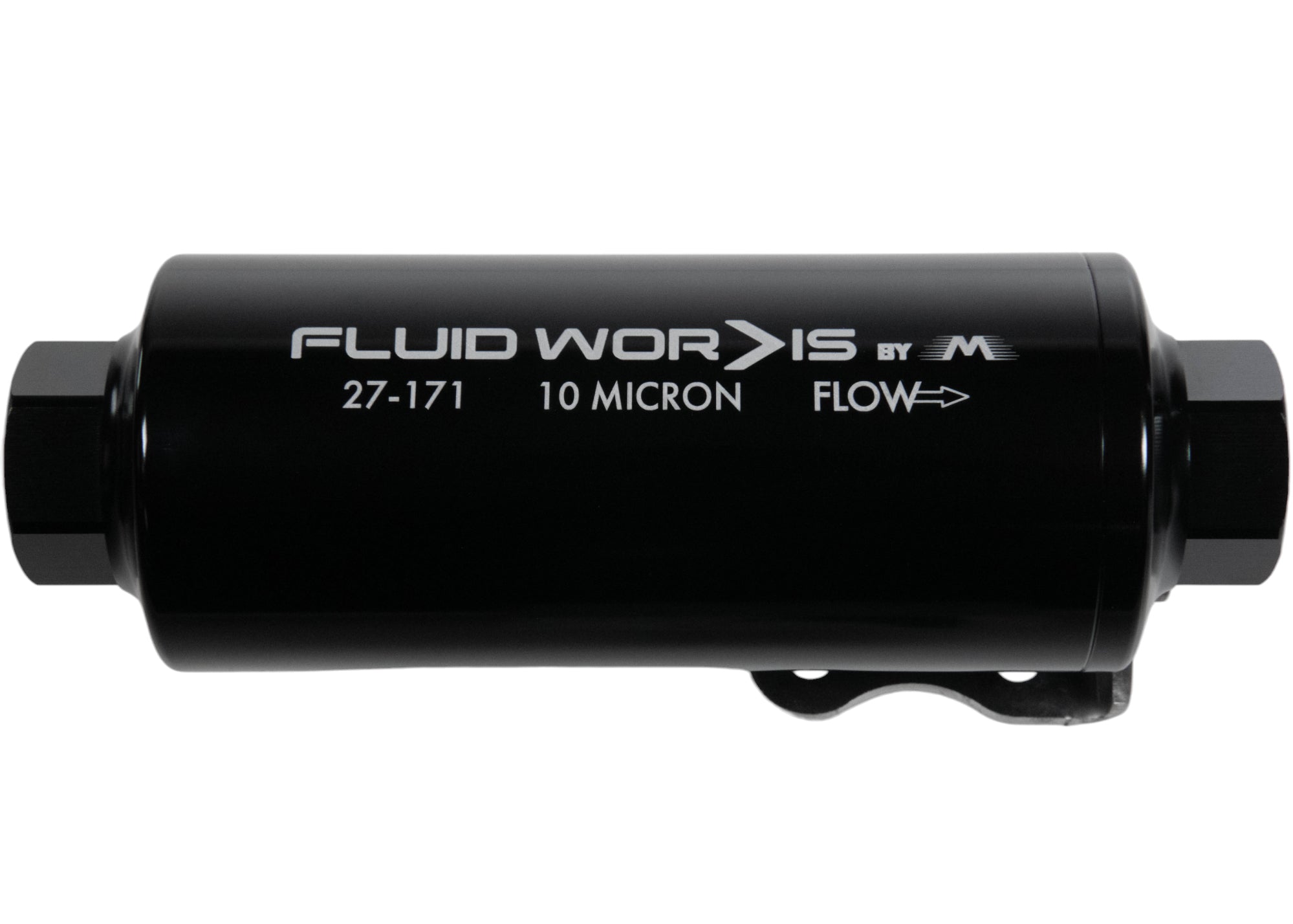 Fluidworks 12GPM 12ORB Post Fuel Filter with Mount (10 Micron) 27 171 - High Flow Fuel Filtration for Diesel Engines, Heavy Equipment & Marine Applications