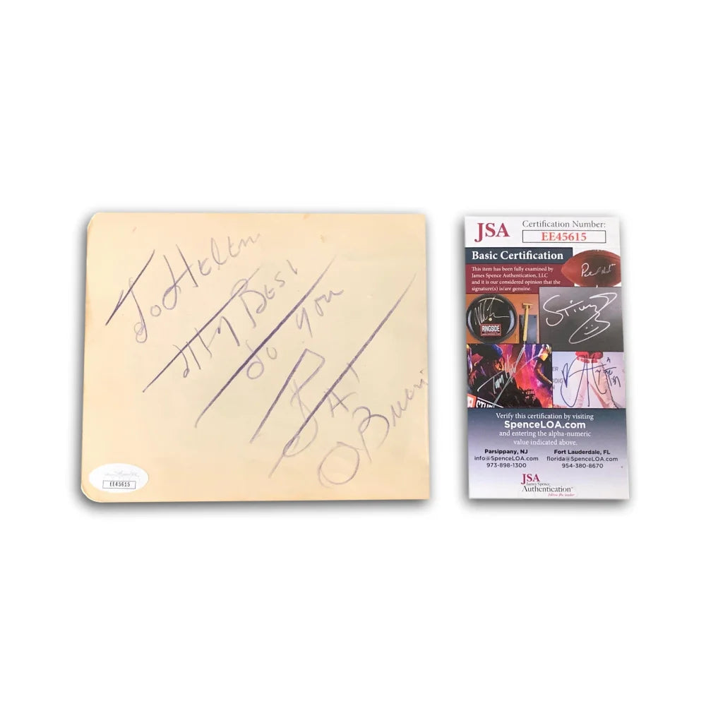 Dick Powell & Pat O'Brien Dual Signed Album Page - Authentic JSA COA Autograph - Perfect for Movie Memorabilia Collectors & Classic Film Fans