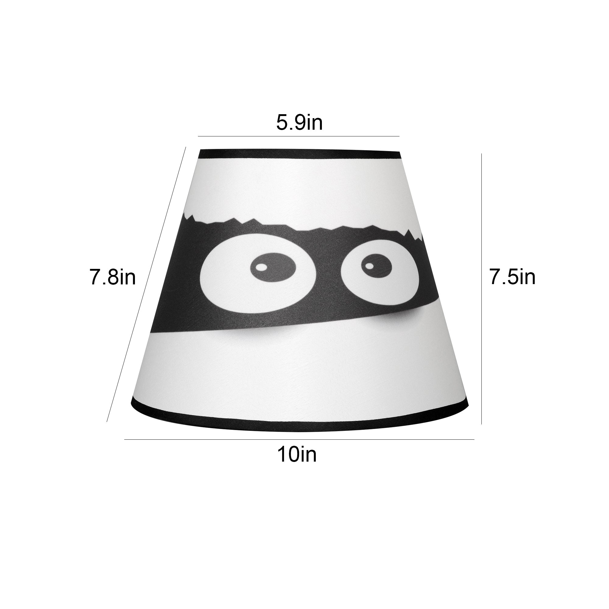Halloween Round Empire Lamp Shade Set of 2 - 6x10x7.5 Inches | Carro Home Collection Limited Edition | Spooky Home Decor for Party & Living Room