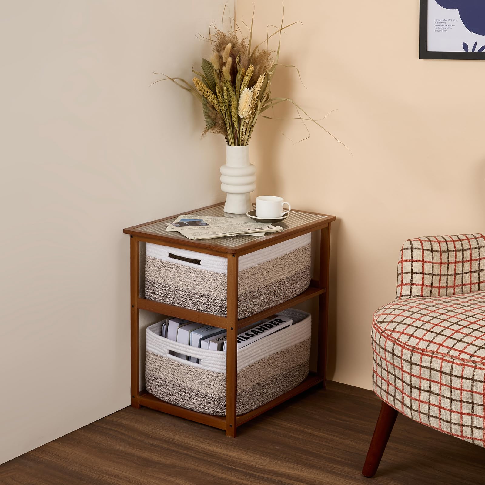 Large Woven Storage Baskets for Shelves & Closets - 17