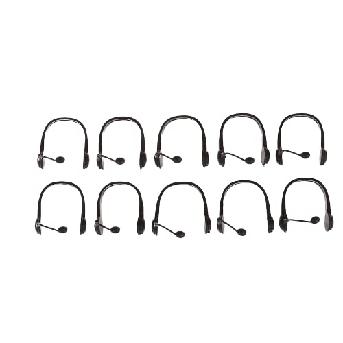 10 Pcs Mini Doll Headset Accessories - Black Ear Hook Headphones for Dolls - Replacement Doll Earphones & Clothing Set - Perfect for DIY Doll Dressing, Playtime & Collectibles