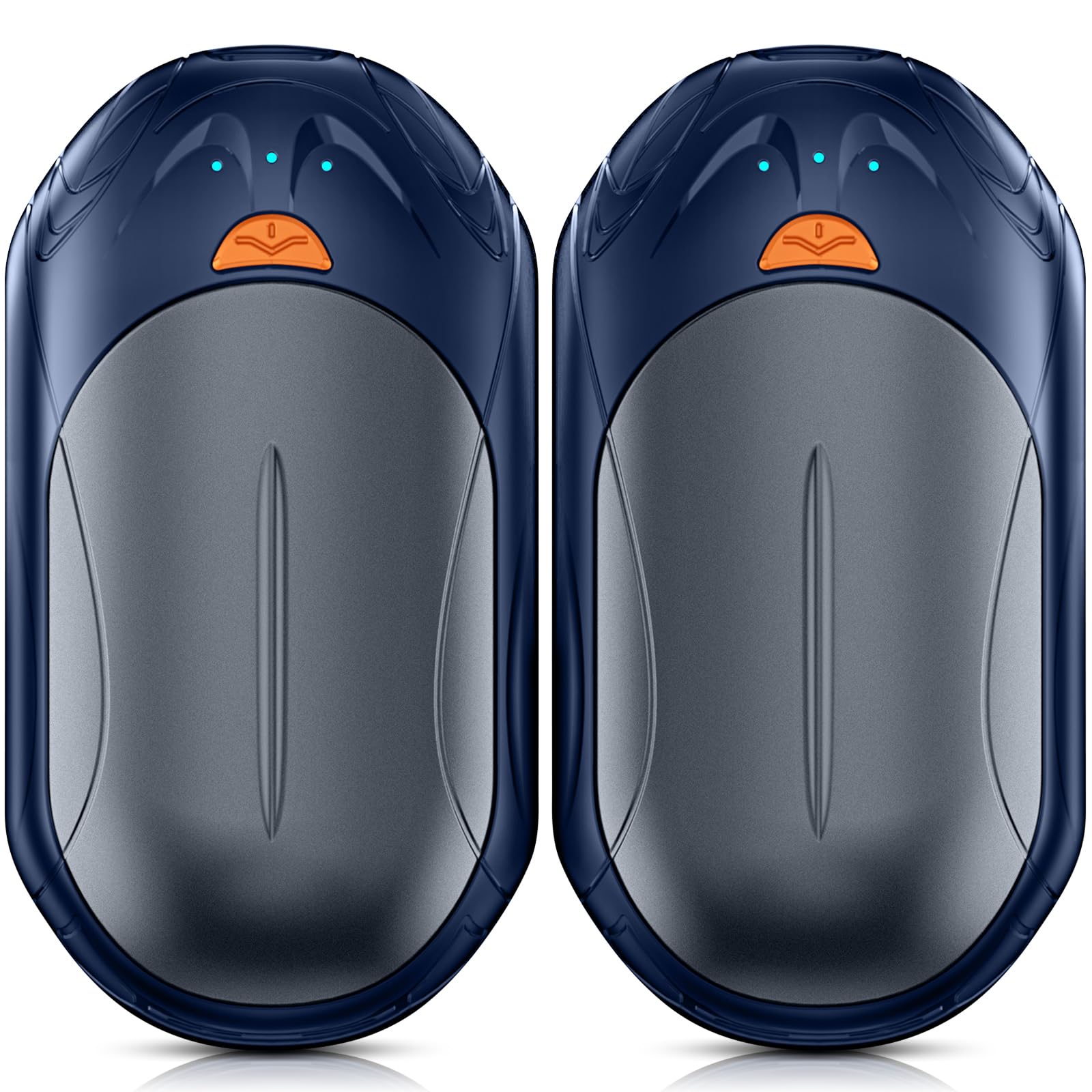 Rechargeable AI Hand Warmers 2 Pack - 6000mAh Electric Hand Warmer with 20Hrs Heating, Portable Pocket Heater for Winter, Camping, Hiking & Outdoor Activities - Perfect Christmas Gift for Men & Women