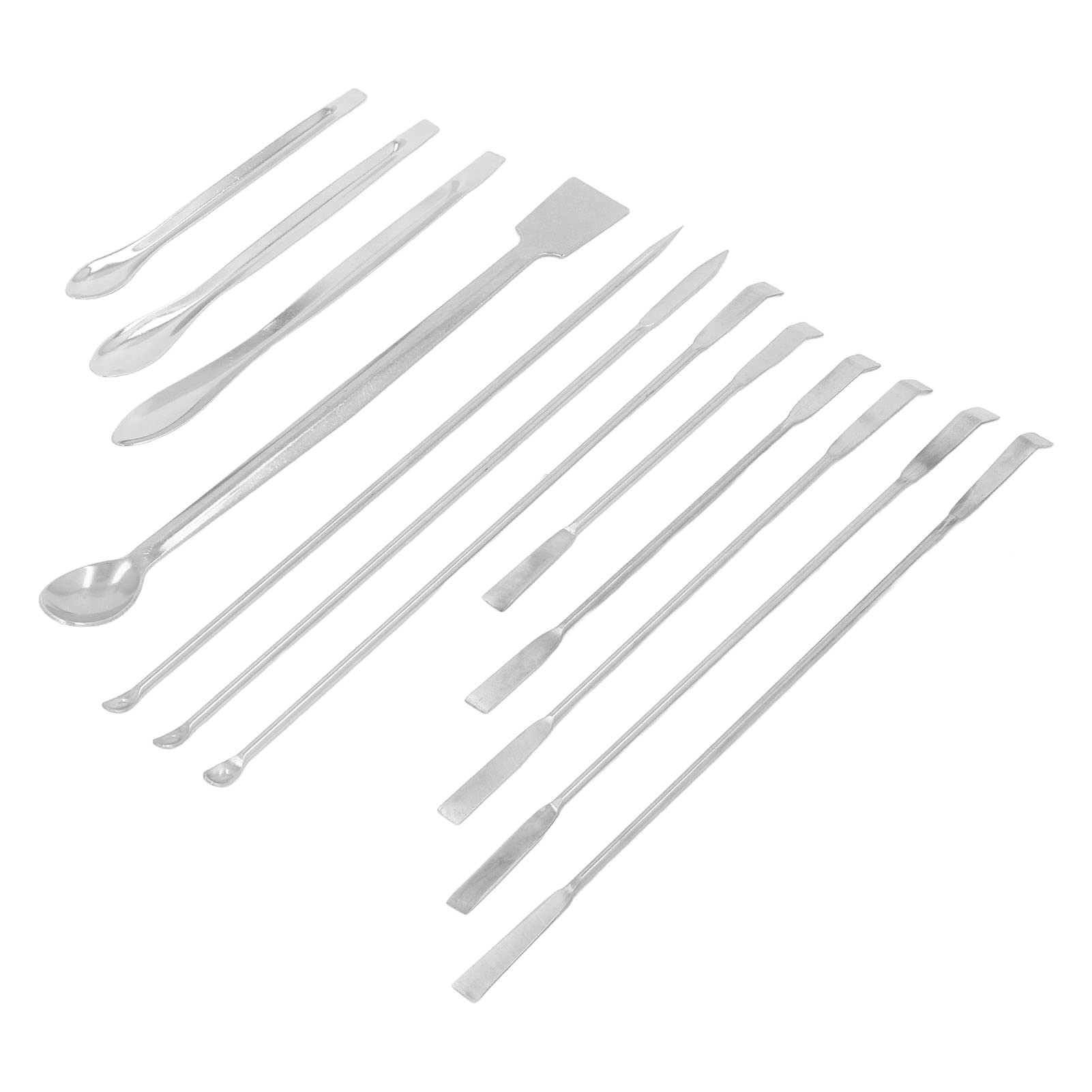 **Double-Ended Laboratory Spatula Set - Stainless Steel Lab Scoop & Scraper Tool for Reagent Handling, Medicine Mixing & Cooking (Ideal for Labs, Kitchens & DIY Projects)**