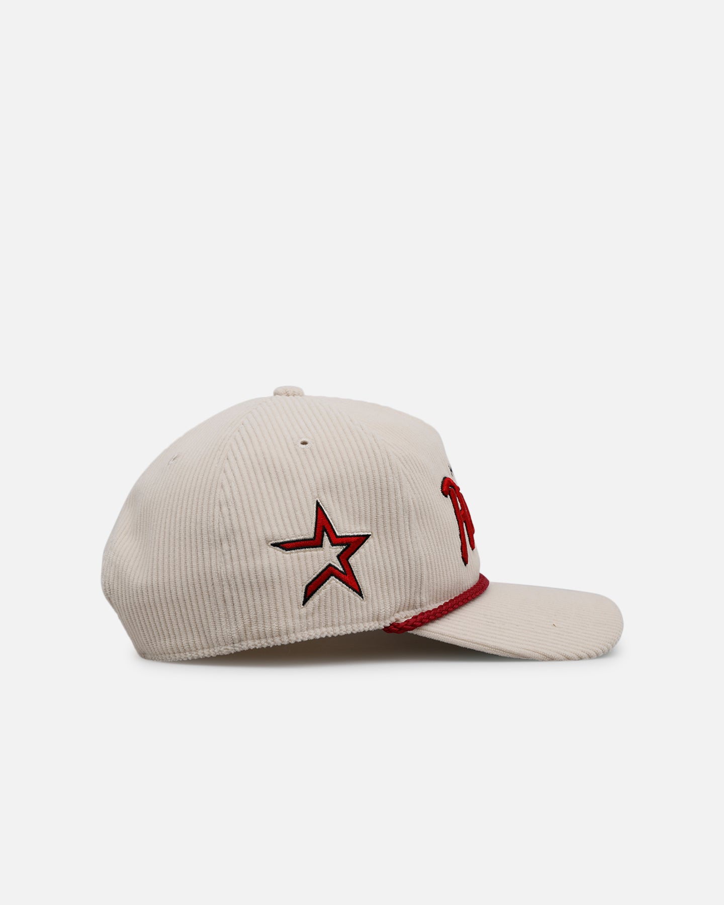 47 Brand Houston Astros 'Natural Script' Premium Corduroy Snapback Hat - Official MLB Licensed Baseball Cap for Men & Women - Perfect for Games, Fan Gear & Streetwear Fashion