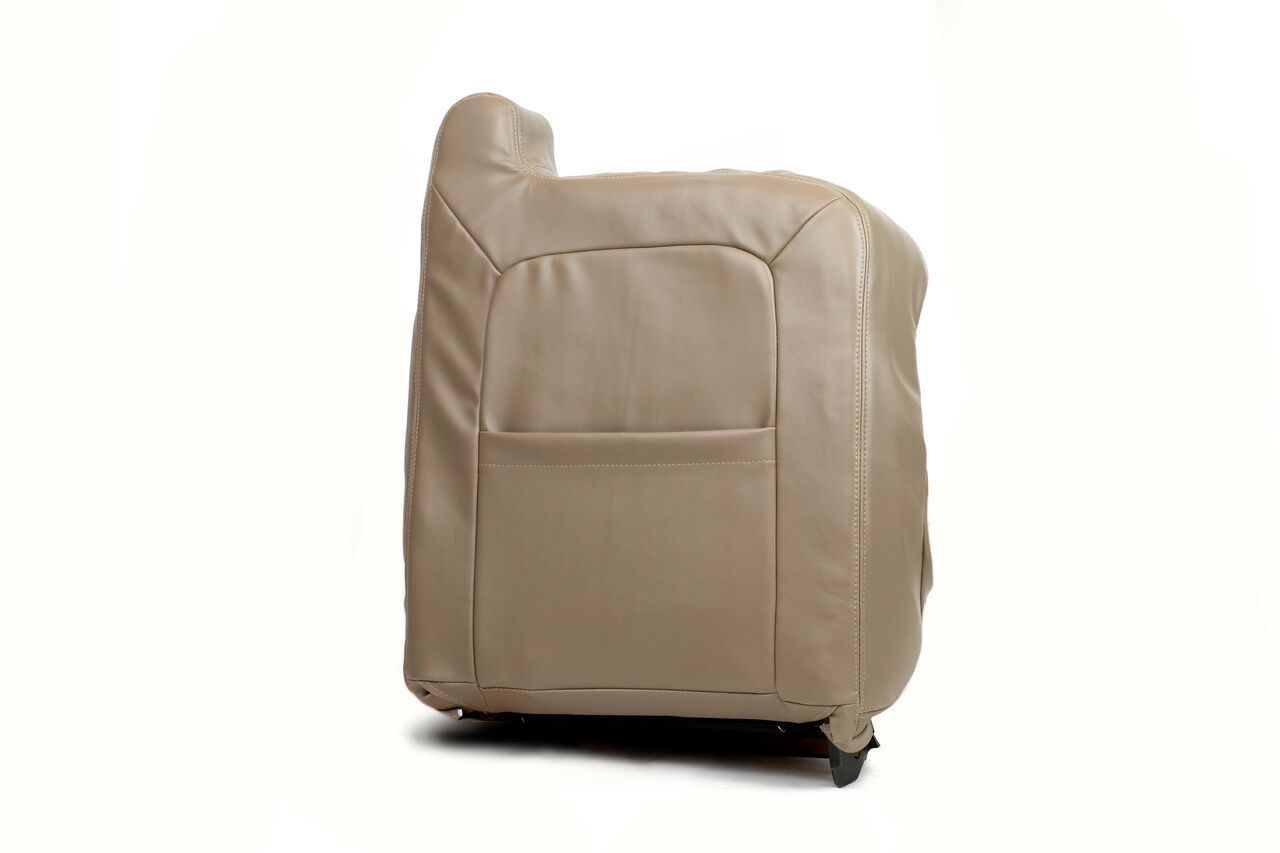 2003-2006 GMC Sierra Driver Side Leather Seat Cover - Tan Color - Premium Comfort & Protection for Your Truck - Perfect for Road Trips, Commuting & Off-Road Adventures
