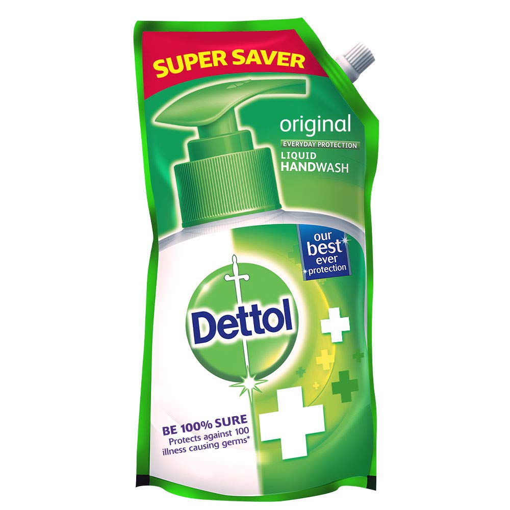 Dettol Original Antibacterial Handwash Liquid Soap Refill 750ml | Kills 99.9% Germs | 10X Better Protection | For Kitchen, Bathroom & Home Hygiene