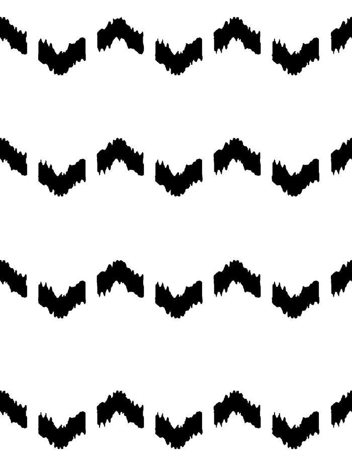Kezmoh Zag Wallpaper by Wallshoppe - Premium Onyx Black Peel and Stick Wallpaper for Modern Home & Office Decor - Perfect for Accent Walls, Bedrooms, and Living Rooms