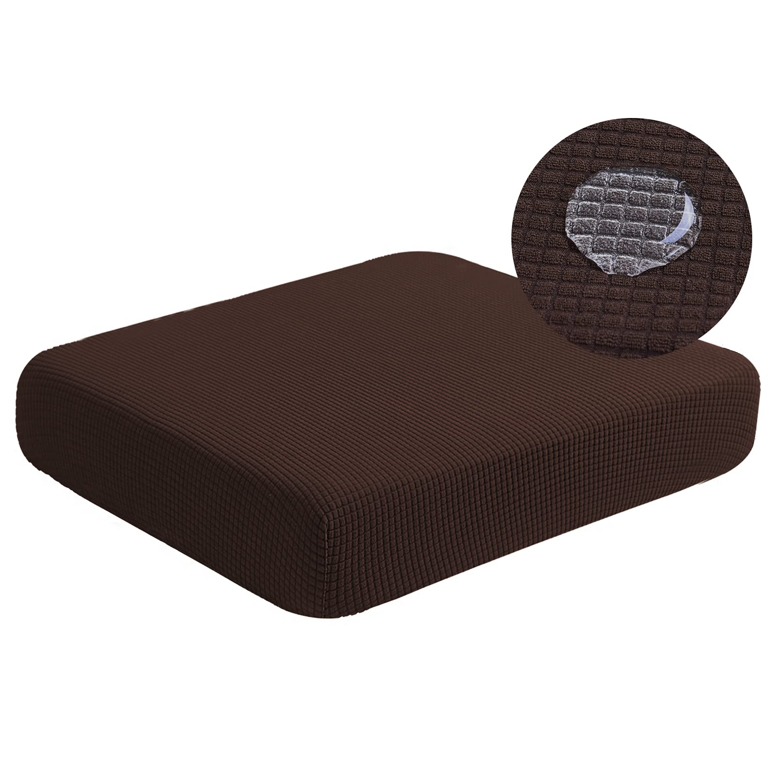 Waterproof 3 Seater Sofa Covers for Living Room - Stretchable Elastic Bottom, Soft & Durable Couch Protector (Chocolate Brown) - Perfect for Pets, Kids & Everyday Use
