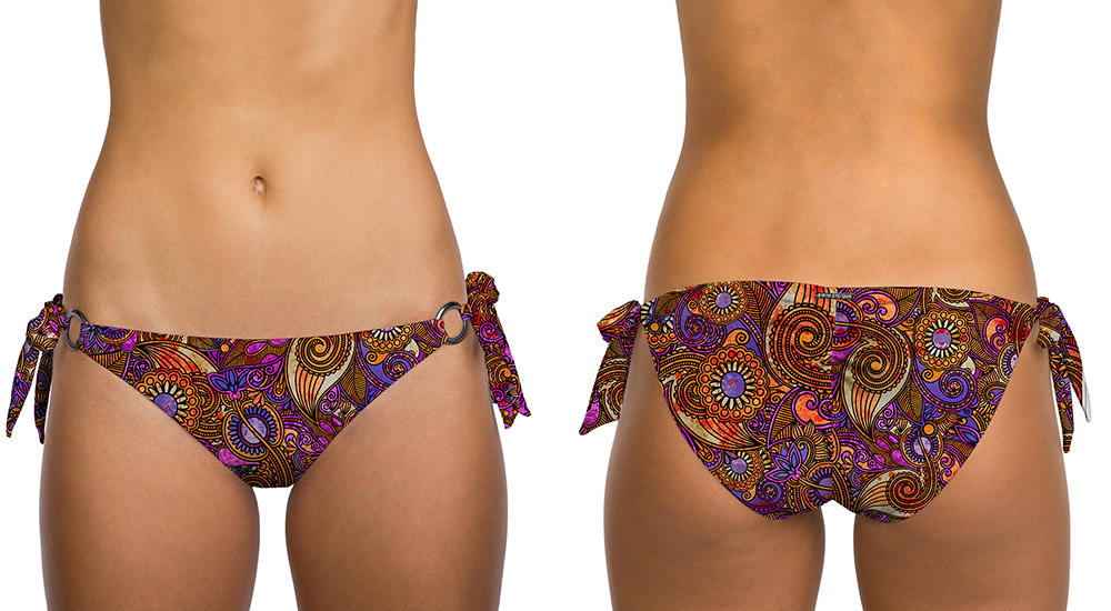 Bali Batik G207 Ring Side Tie Bottom Skirt – Handmade Indonesian Batik Wrap Skirt for Women, Boho Beachwear, Summer Vacation Outfit