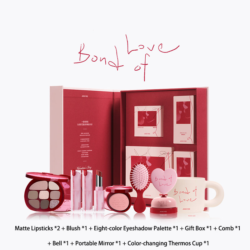 Joocyee Valentine's Day Limited Edition Makeup Gift Set - BONDOF LOVE | Perfect Romantic Present for Her, Anniversary & Couples Gifts