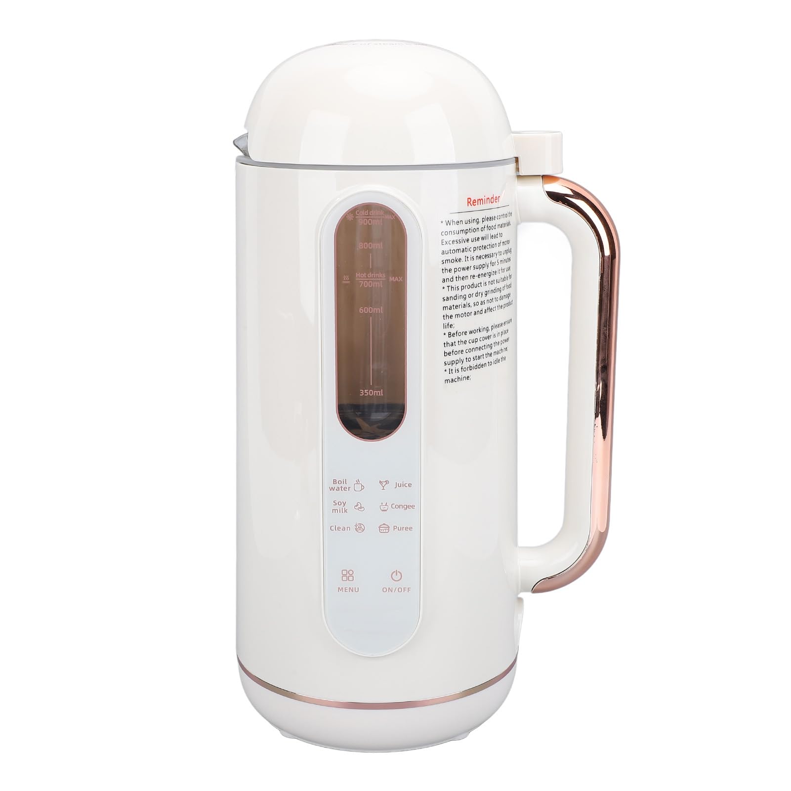 900ML Automatic Soy Milk Maker Machine - Nut Milk Maker for Almonds, Oats, Soybeans | US Plug 110V | Perfect for Healthy Breakfast, Baby Food & Vegan Recipes
