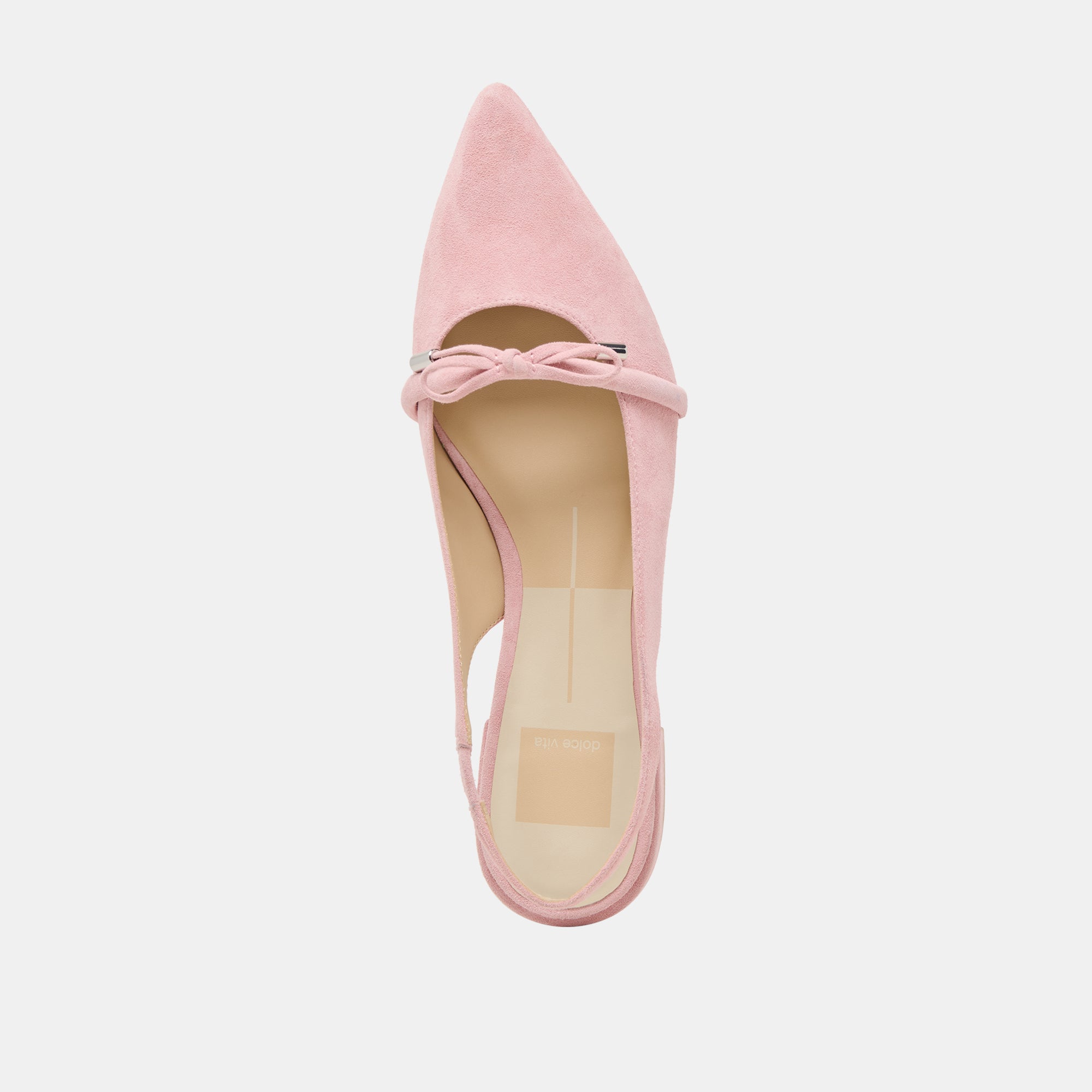 PAYGE Women's Flats in Petal Pink Suede - Comfortable Slip-On Shoes for Casual Wear, Office & Daily Outfits
