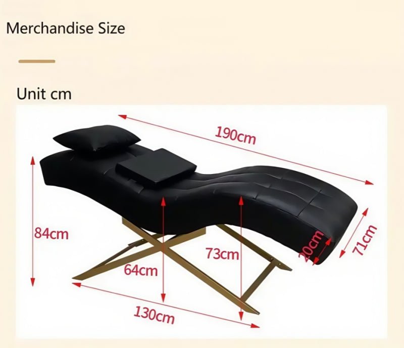 Professional Salon-Grade Curved Lash Extension Bed for Eyelash & Facial Treatments - Perfect for Beauty Salons, Spas & Home Use