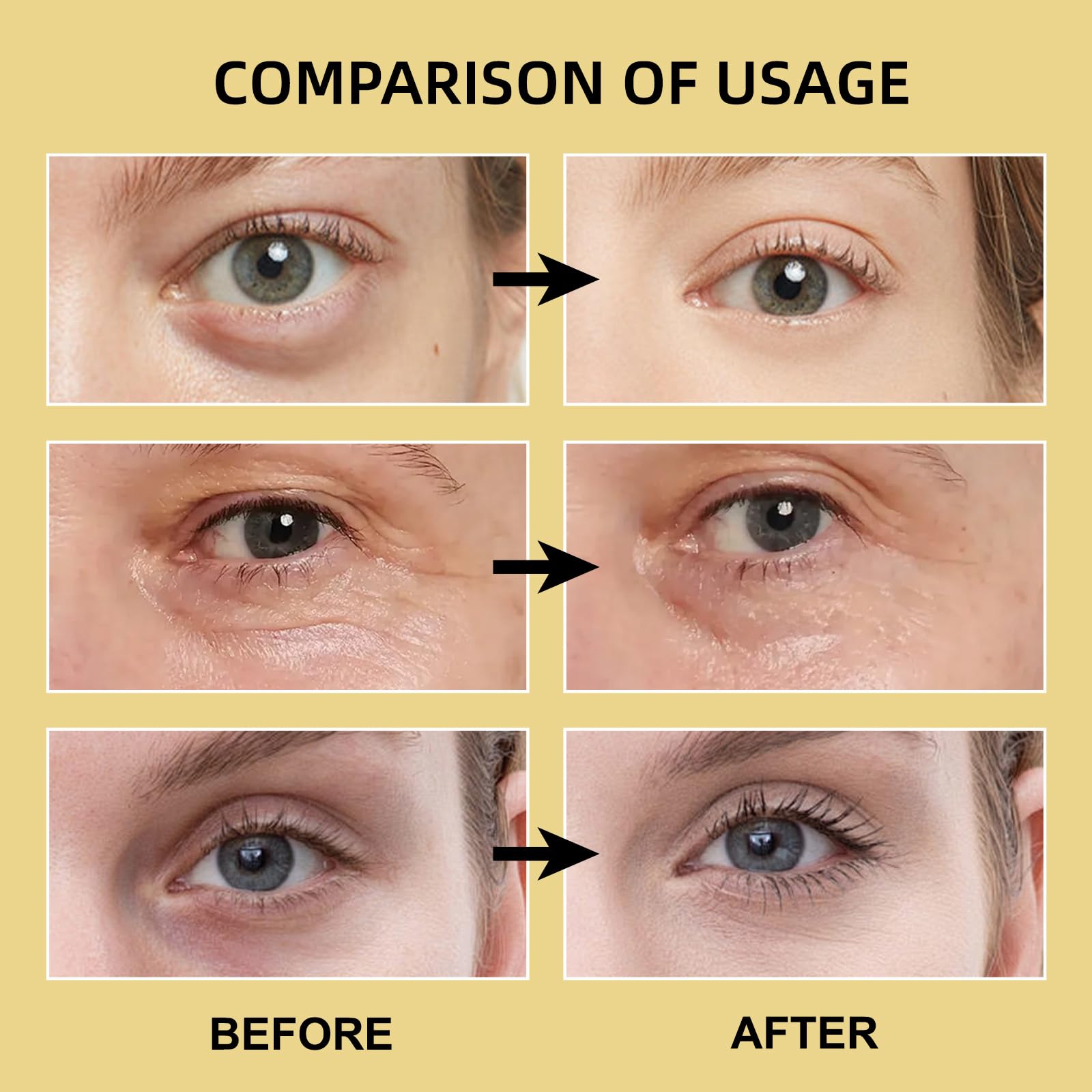Lumibalm Under Eye Bags Treatment - 2PCS Retinol & Turmeric Eye Balm Stick for Dark Circles, Puffiness & Wrinkles | Deeply Moisturizing Eye Cream for Fine Lines | Perfect for Night Routine & Travel Skincare