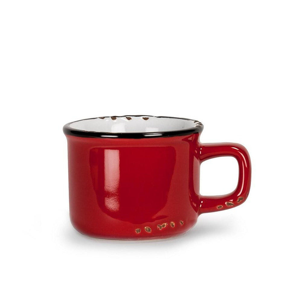 Premium Porcelain Espresso Cups - Elegant Enamel Look Design for Coffee Lovers - Perfect for Home, Café & Office Use
