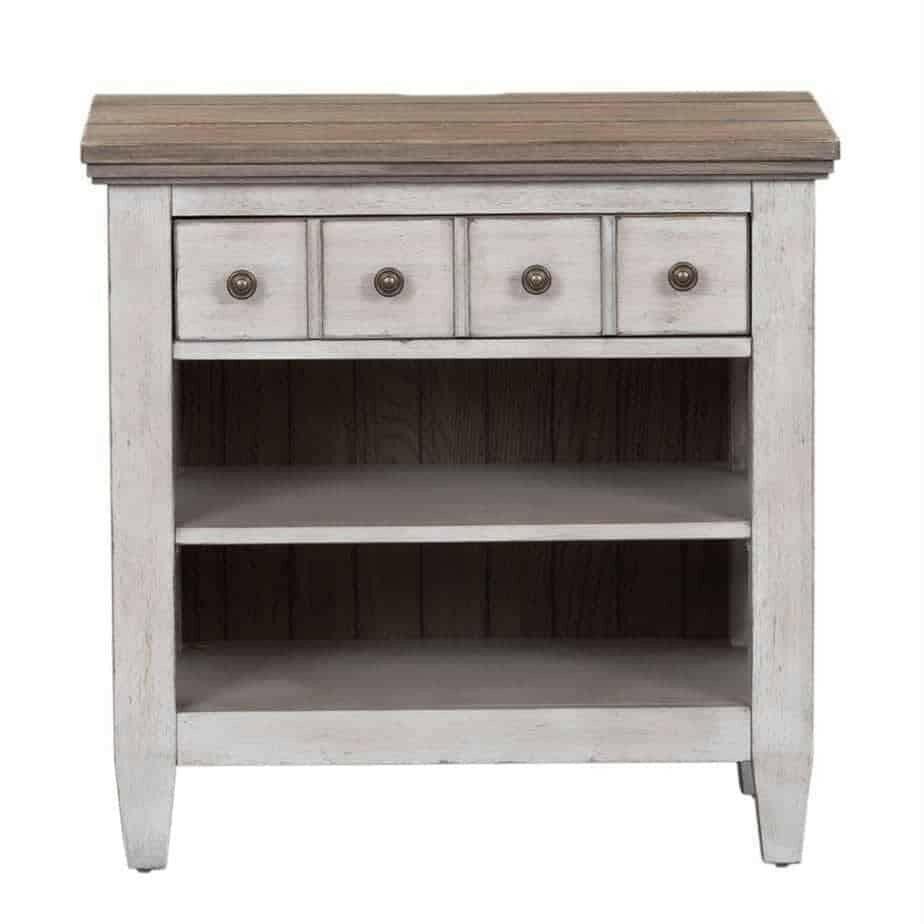 Heartland Nightstand with Drawer - Modern Bedside Table for Bedroom, Living Room, or Office - 824 BR61 Solid Wood Night Stand with Storage Space