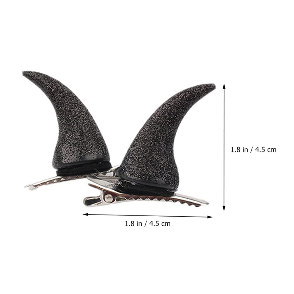 LALAFINA 3 Pairs Gothic Devil Horn Hair Clips for Women - Cosplay Horn Hairpins, Halloween Costume Accessories, Gothic Hair Clips for Parties & Themed Events