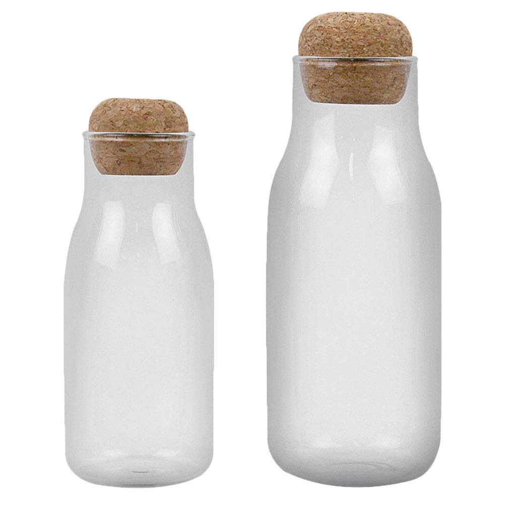 2Pcs Transparent Airtight Kitchen Storage Jars - Food Grade Plastic Canisters for Candy, Spices, Coffee, Tea & Dry Goods | Pantry, Countertop & Office Organization