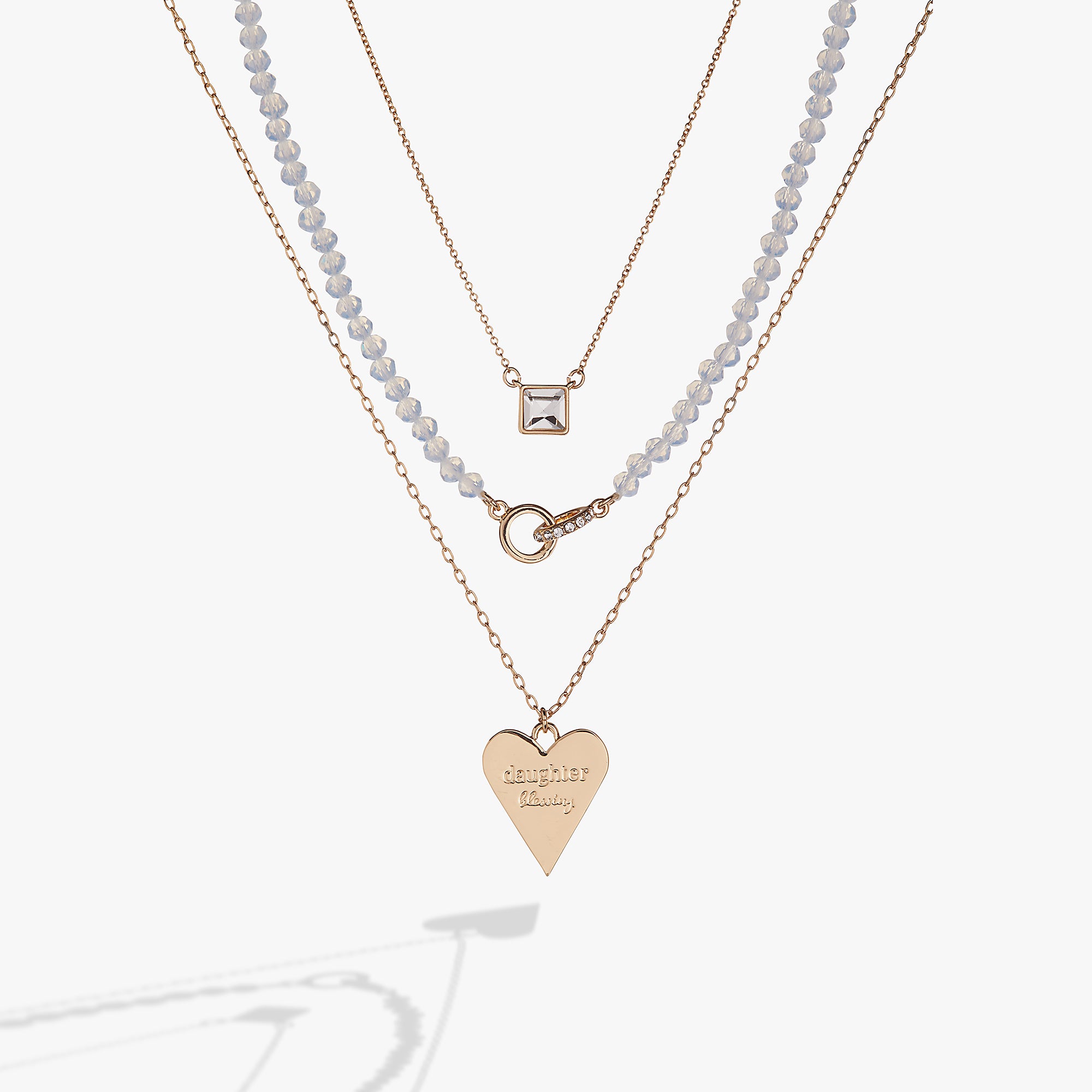 Layered Necklace Set for Daughter - Elegant & Stylish Jewelry Gift for Girls - Perfect for Birthdays, Graduations & Special Occasions