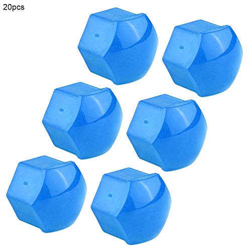 19mm Blue Car Wheel Nut Set - 20pcs for Auto Rims & Hub Screw Covers - Perfect for Wheel Maintenance & Customization