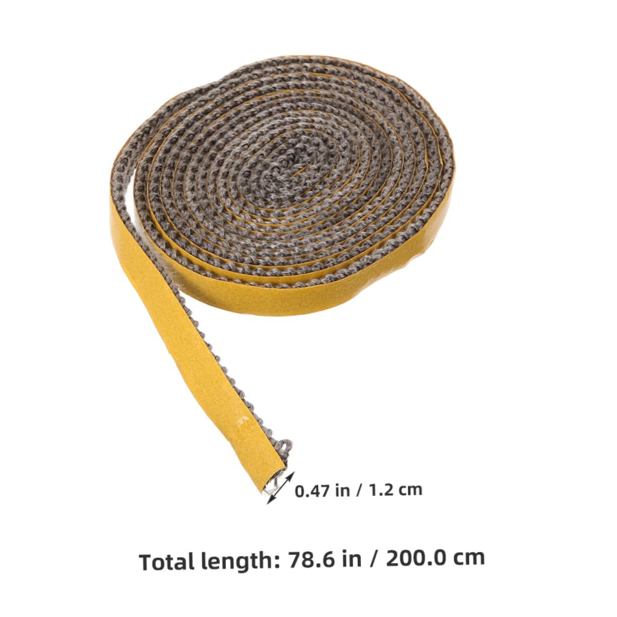 High-Temp Fireplace Sealing Rope 3mm x 12mm x 2m - Wood Stove Door Gasket, Stove Rope for Wood Burning Stoves & Flue Sealant - Perfect for Fireplace Repair, Stove Maintenance & Chimney Sealing