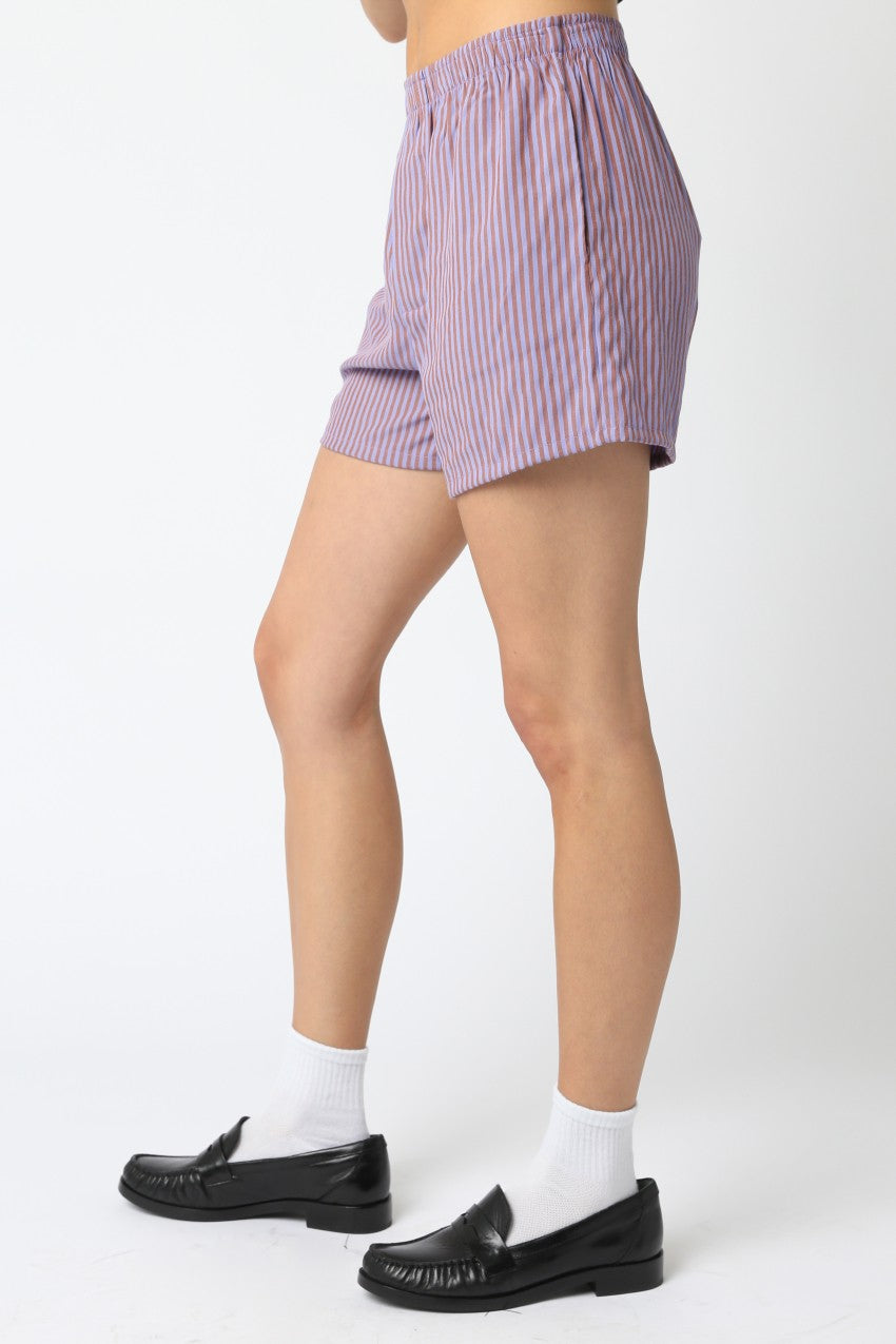 Comfortable Girlfriend Boxers in Lavender Marsala - Soft Cotton Underwear for Women | Perfect for Sleepwear, Lounge Wear & Everyday Comfort