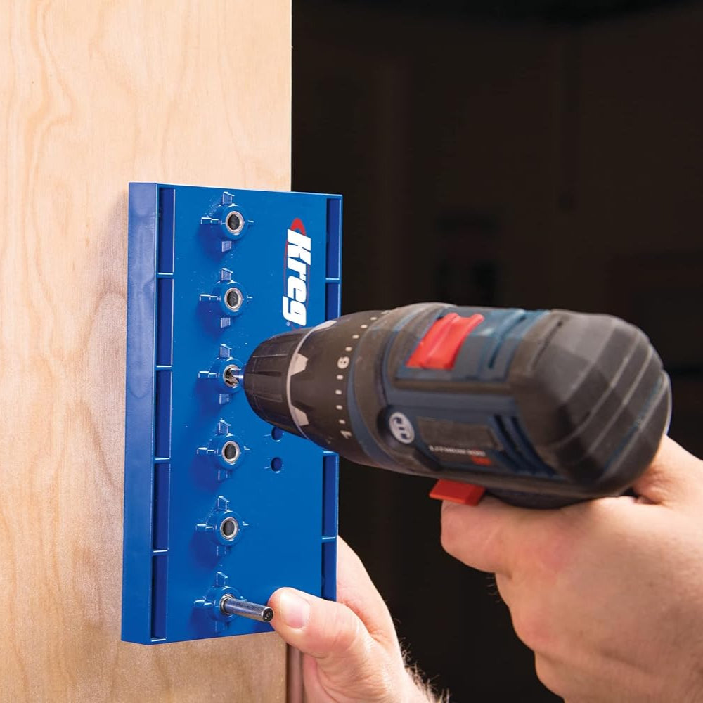 KREG KMA3200 Shelf Pin Jig - Cabinet Hardware Installation Tool for Woodworking & DIY Projects - Perfect for Bookshelves, Cabinets & Furniture Assembly