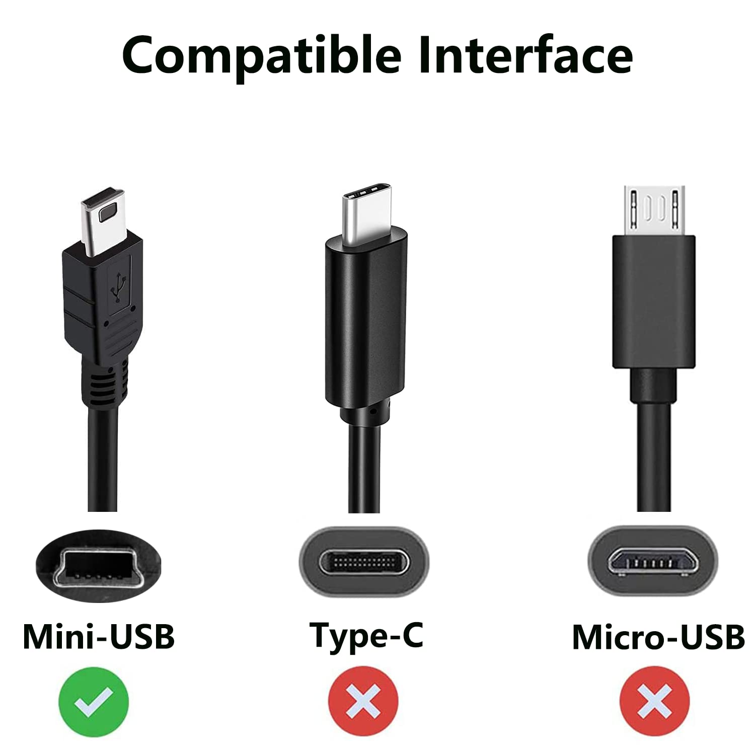 KQWOMA Mini USB Charger Cable - 3.3FT Charging Cord Compatible with Texas Instruments TI-84 Plus CE, TI-84 Plus/C Silver Edition, TI-89 Titanium, TI-Nspire CX/CX CAS Calculators - Perfect for School, Office & Scientific Calculations (1 Pack)