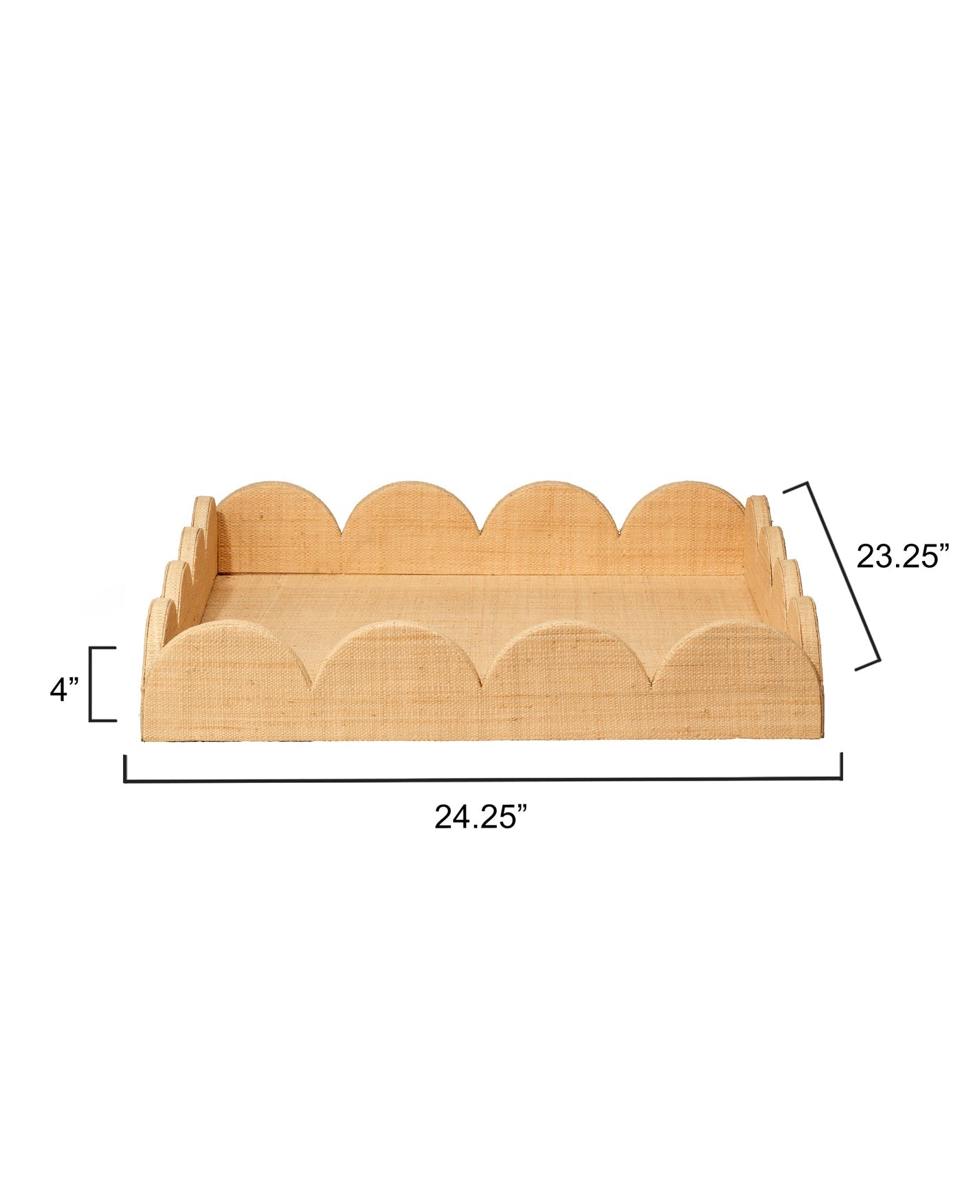 Elegant Wonderland Scalloped Serving Tray - Perfect for Home Decor, Brunch, and Wedding Table Settings
