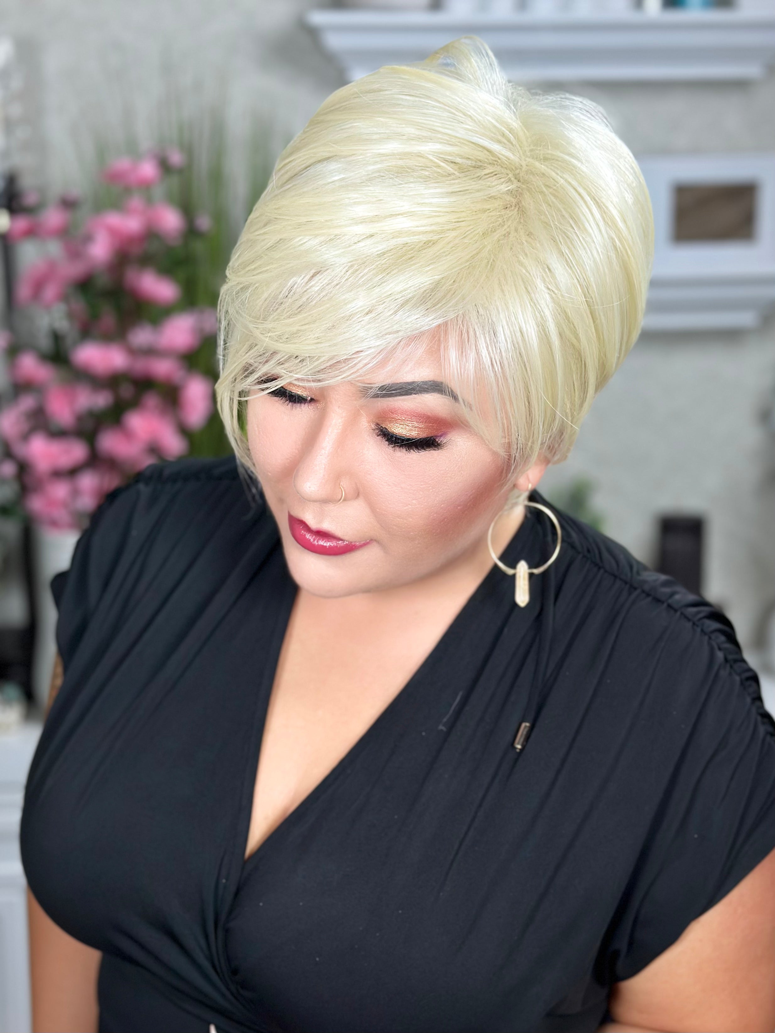 TWISTED TIME Champagne Blonde Hair Extensions (No Root) - Premium Clip-in Extensions for Volume & Length | Perfect for Parties, Weddings & Special Occasions