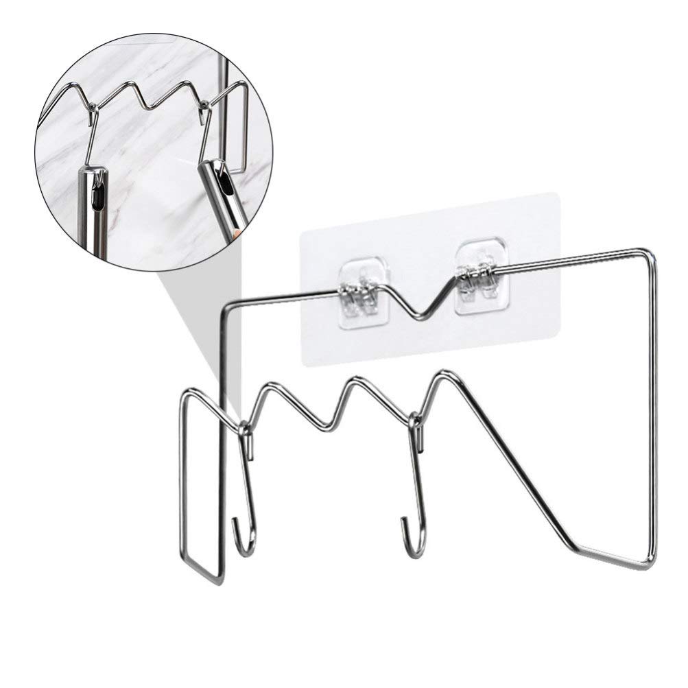 1PC No Punching Hanging Kitchen Organizer - Pot Cover Rack, Cutting Board Holder, Space-Saving Storage Stand for Pots, Pans & Utensils - Perfect for Small Kitchens & Apartment Living