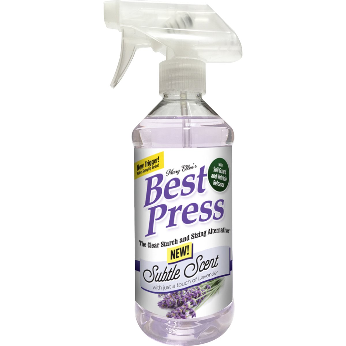 Mary Ellen Products Best Press Subtle Scent Starch Alternative - 16.9 oz Spray Bottle for Wrinkle-Free Clothes & Fabric Care | Ideal for Ironing, Laundry & Professional Garment Steaming