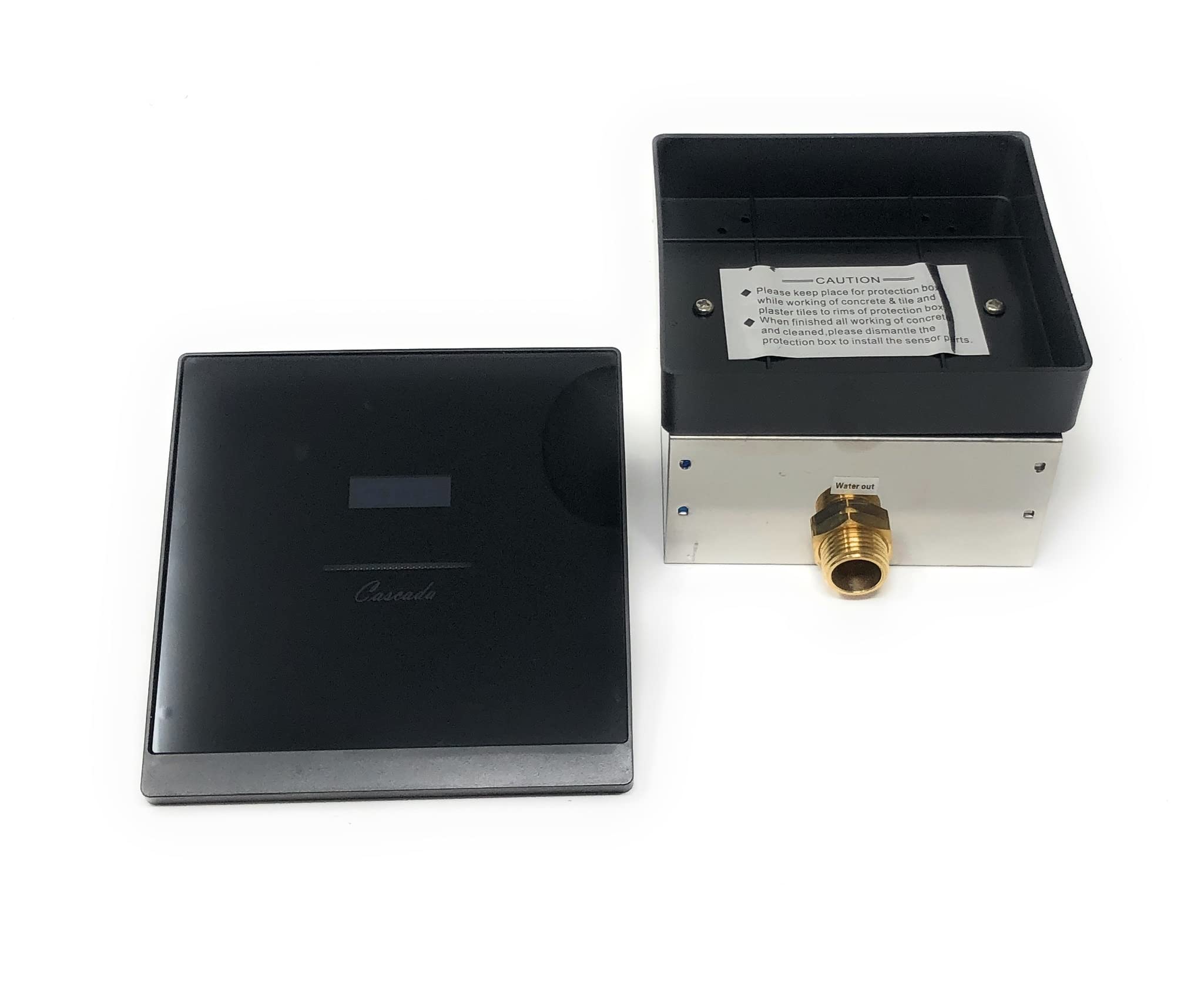 Cascada Concealed Sensor Urinal Flush Valve - Automatic Touchless Glass Toilet Flusher for Commercial Restrooms & Public Washrooms