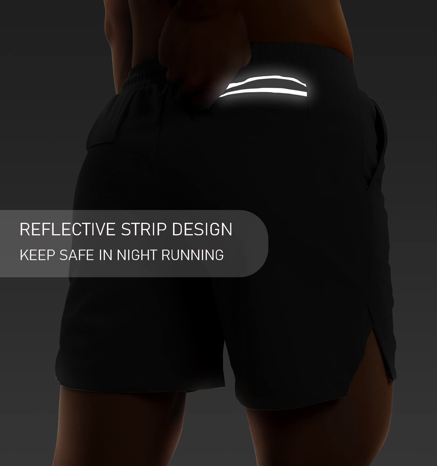 Men's 5-Inch Workout Running Shorts - Lightweight, Breathable Gym Athletic Shorts with Zipper Pockets for Jogging, Training & Outdoor Activities