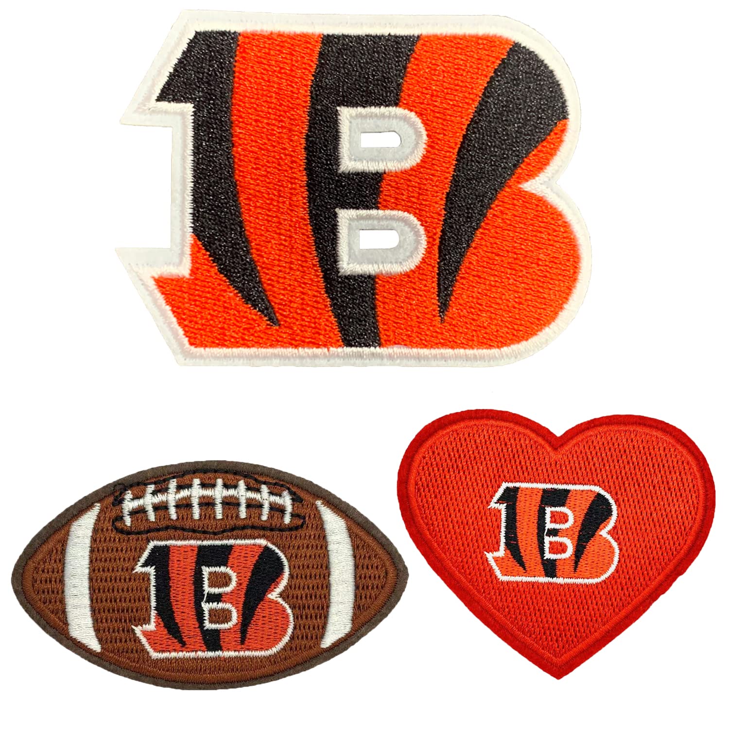 Lovezzr 3Pcs Rugby Fan Patches - Premium Embroidered Iron On & Sew On Team Logo, Rugby Logo & Heart Patch Set for Jackets, Backpacks, Jeans & Clothing | Perfect for Rugby Fans, Sports Enthusiasts & DIY Fashion Customization