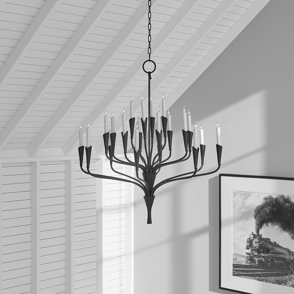 Elegant Aiden Chandelier - Modern Crystal Ceiling Light Fixture for Dining Room, Living Room & Bedroom | Perfect for Home Decor & Wedding Venues