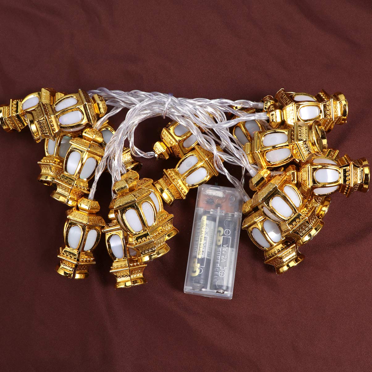 Uonlytech LED Ramadan String Lights - 50ft Fairy Lights for Eid Mubarak Decor, Home, Indoor Outdoor, Patio, Garden, Wedding & Birthday Party - Perfect for Ramadan Celebrations, Holiday Lighting and Festive Home Decor
