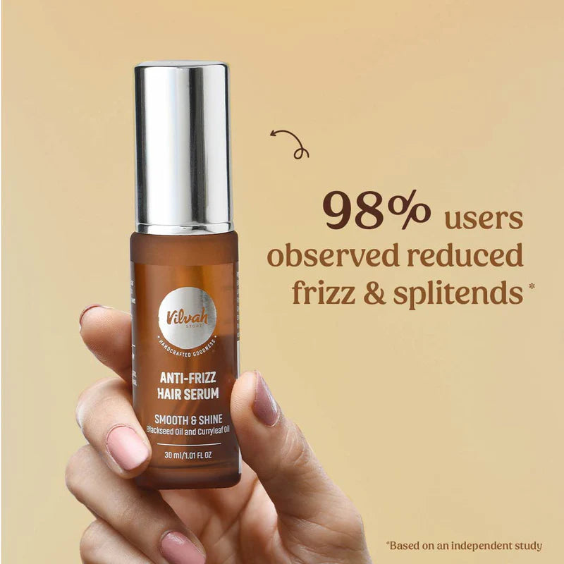 Best Anti Frizz Hair Serum for Smooth & Shiny Hair - Frizz Control & Hydration Treatment - Perfect for Dry, Damaged & Curly Hair - Salon Quality at Home