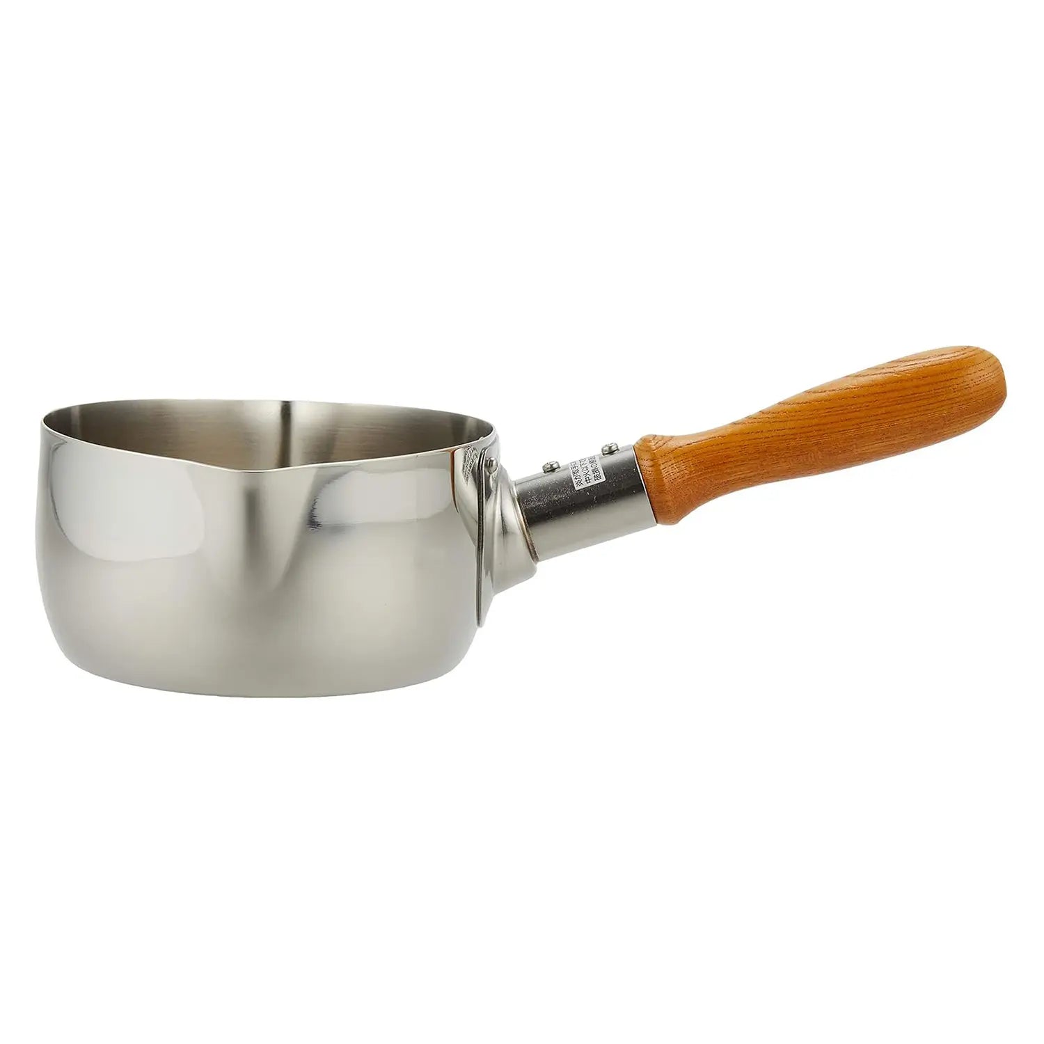 Premium Gyokkodou Stainless Steel Milk Pan 1.3L (130mm) - Small Saucepan for Perfect Milk Frothing, Hot Chocolate & Cream Heating - Ideal for Coffee Shops, Home Baristas & Professional Kitchens