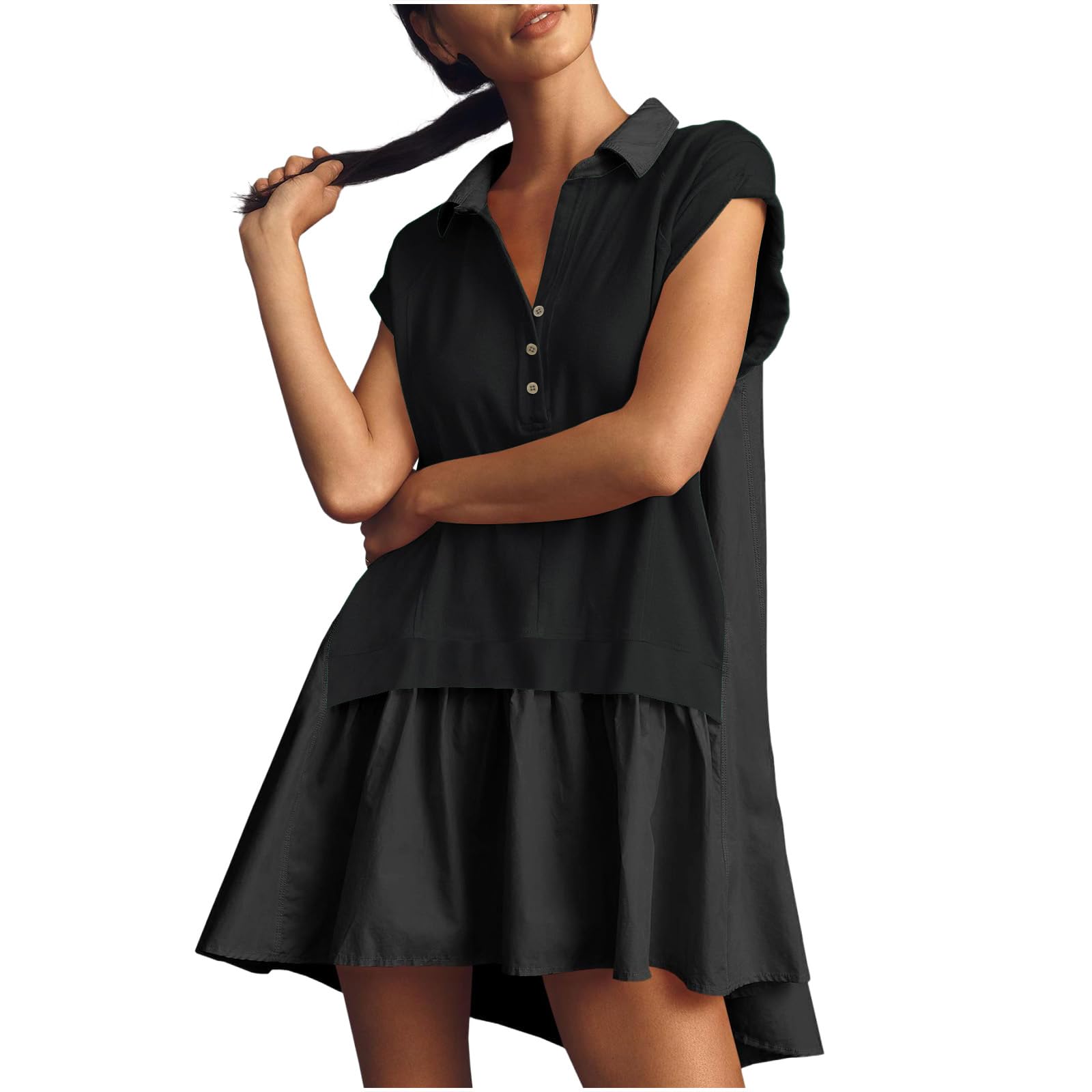 2024 Women's Summer Dresses - Flowy T-Shirt Sundresses, Casual Tennis Dresses with Short Sleeves | Perfect for Beach, Vacation, and Everyday Wear