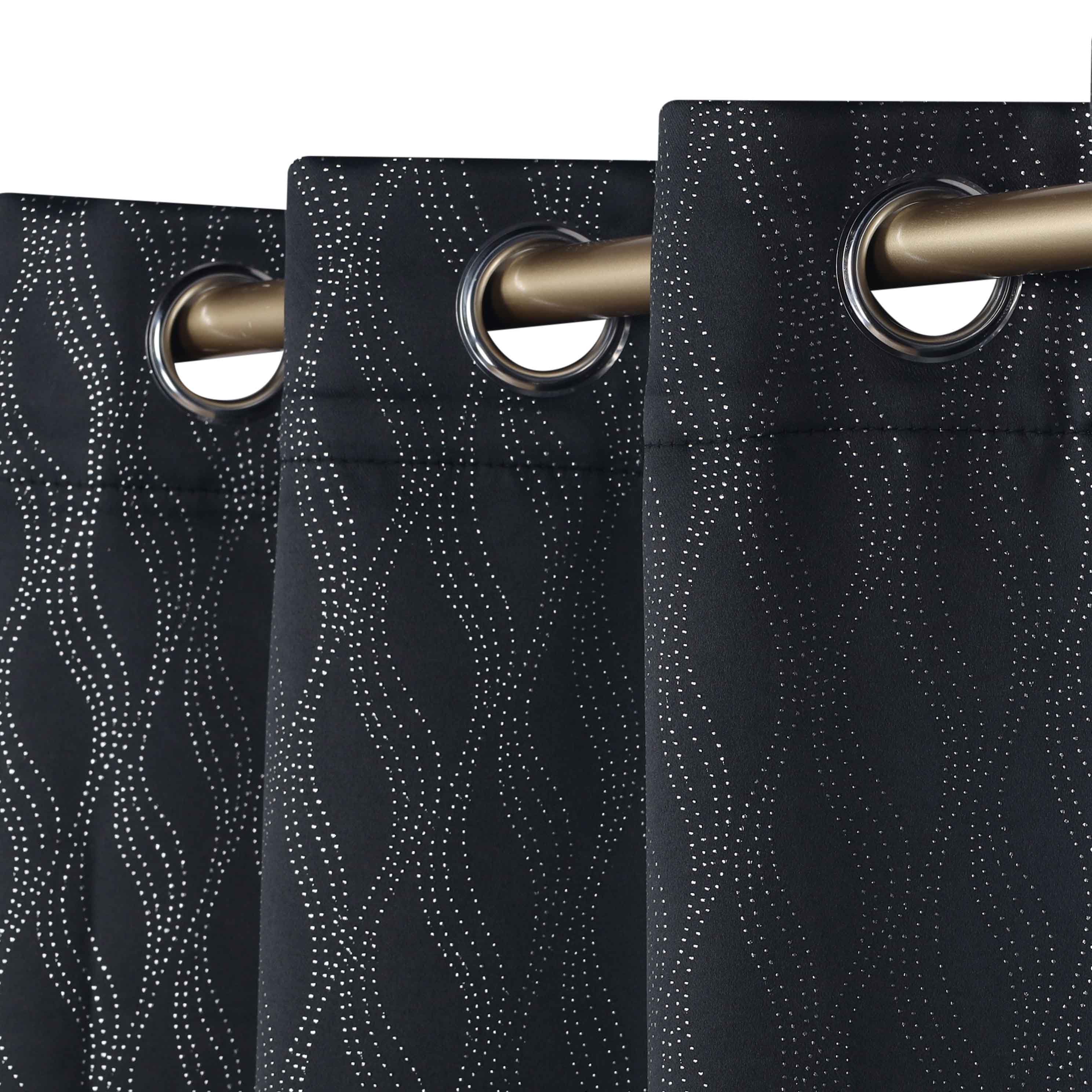Zuri Textured Washable Blackout Curtains for Bedroom - Thermal Insulated Room Darkening Window Drapes (Set of 2 Panels) - Perfect for Nursery, Home Theater & Light Sleepers