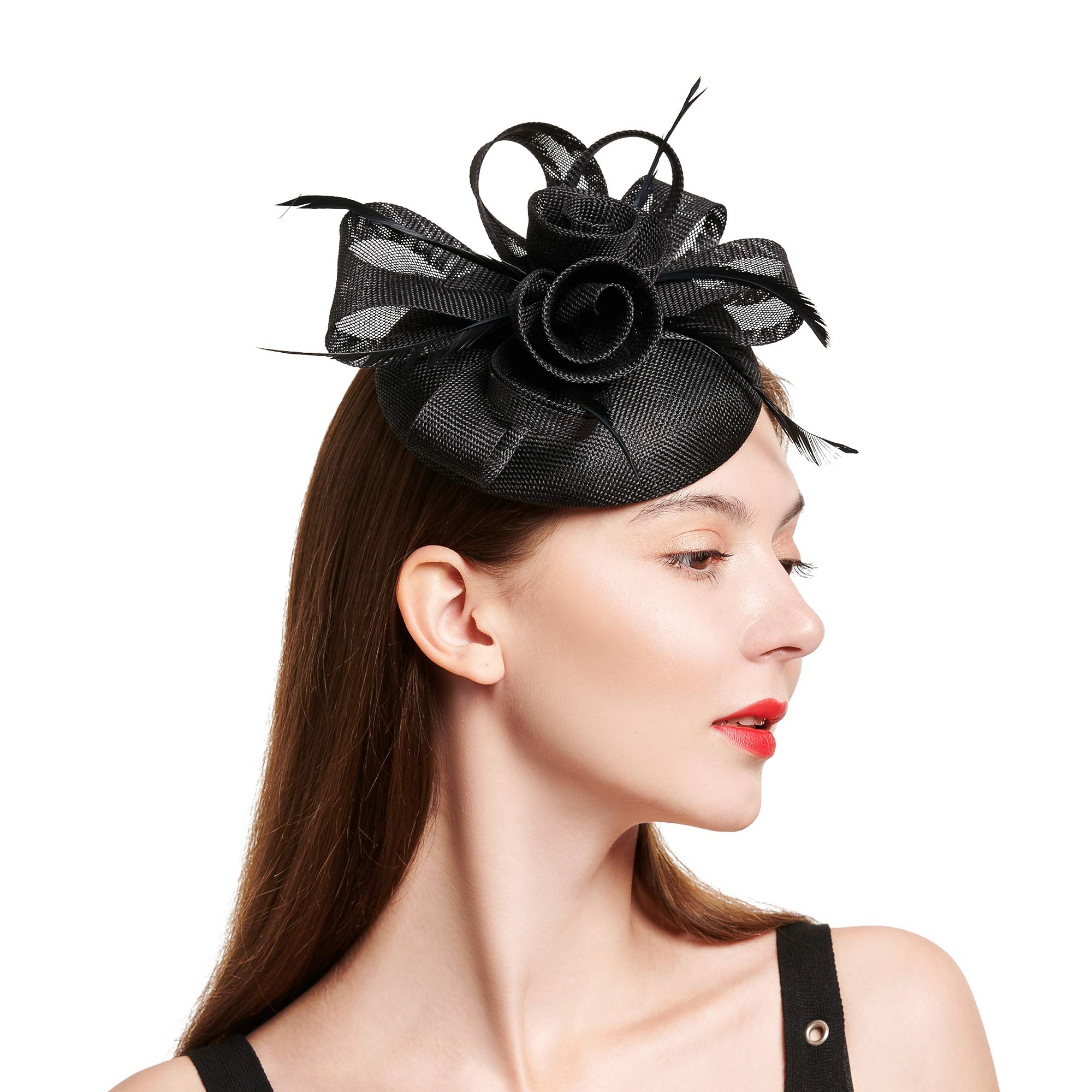 Vintage Women's Fascinator Hats - Elegant Wedding Headband & Hair Clip for Church, Cocktail Party, Tea Party & Special Occasions | Fashionable Headwear for Dresses & Formal Events
