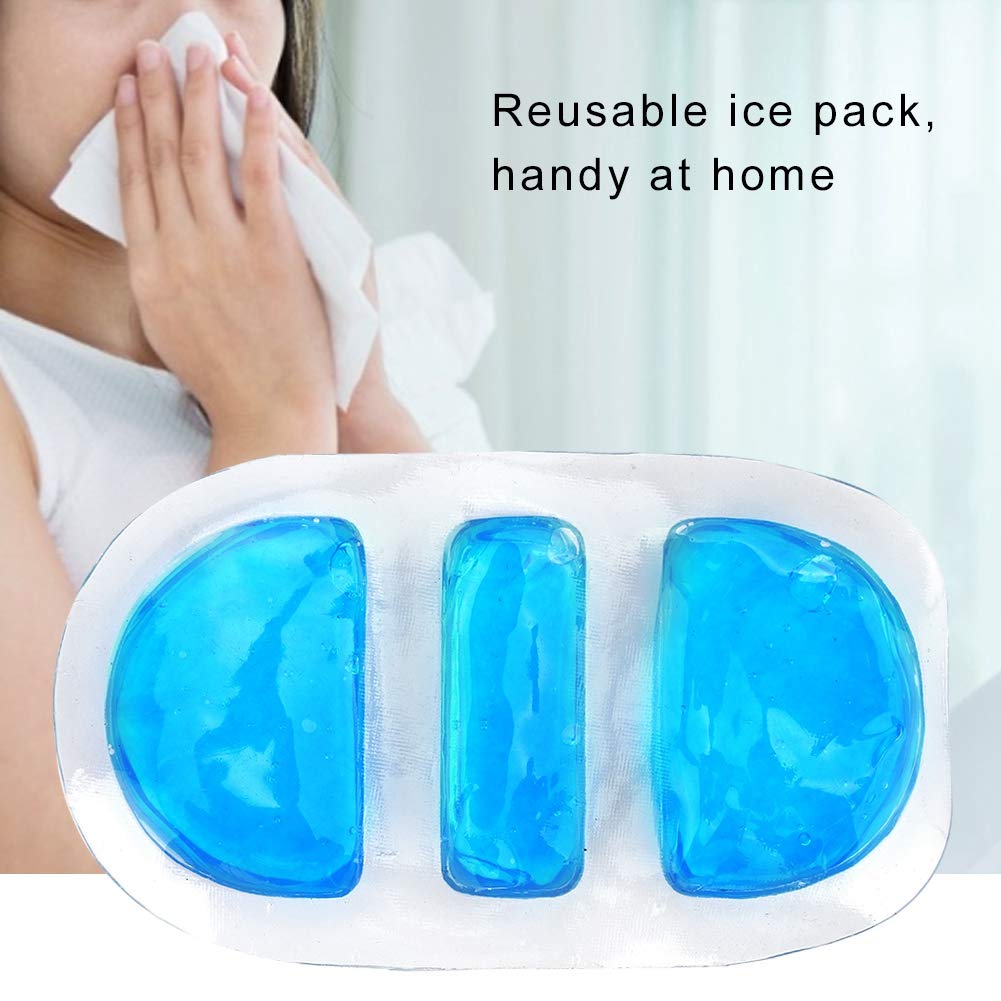 Reusable Gel Nose Ice Pack for Inflammation Relief - Flexible Cold Compress for Travel, Home & Post-Surgery Recovery - Portable First Aid Cold Therapy for Sinus Pain, Swelling & Bruises